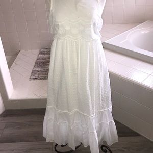 Super cute white floor length dress